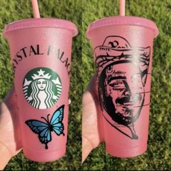 Custom Starbucks Glitter Tumbler Cup