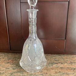 Crystal vintage wine decanter $25 each