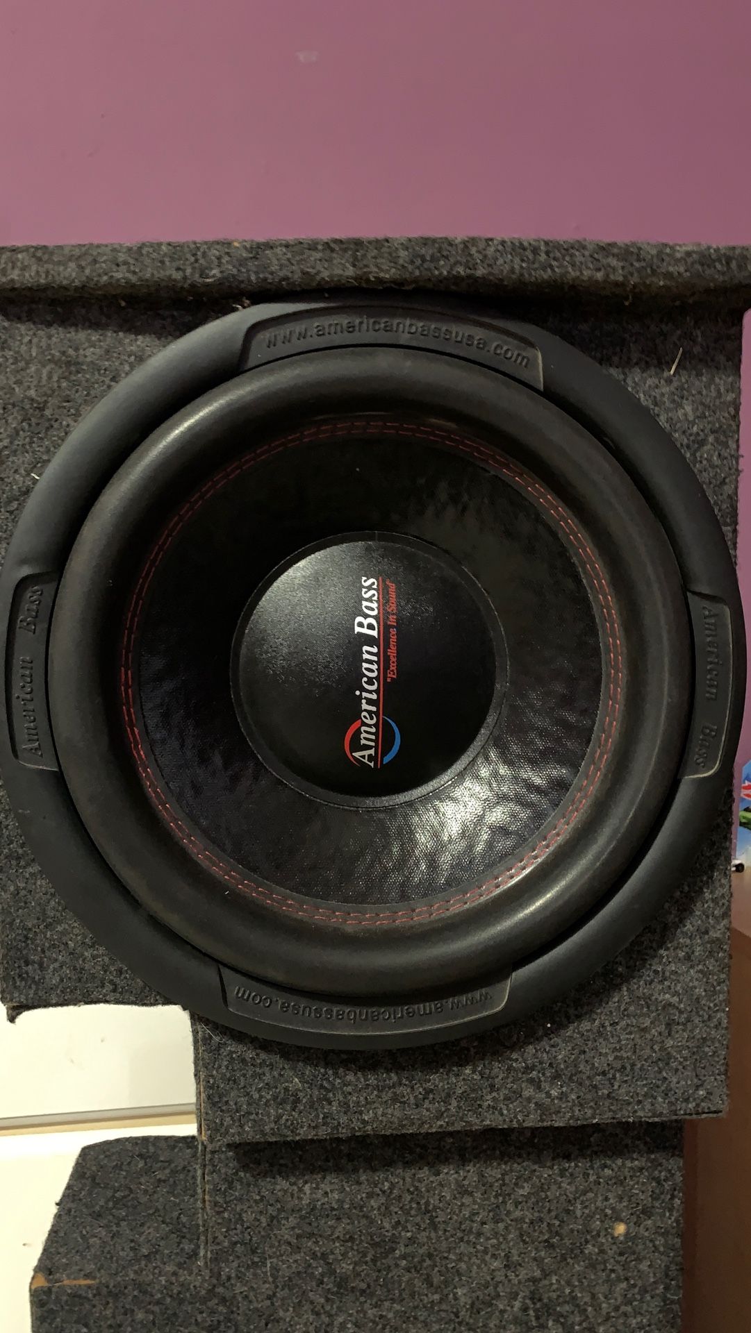 Two 12” subwoofers American Bass 1000w