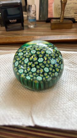 Murano Glass Millefiori paperweight