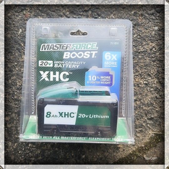 Masterforce BOOST® 20 Volt 8.0Ah XHC™ Lithium Ion Battery,New Products : American Fashion Style Bags On Sale