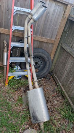 Borla touring cat back exhaust.