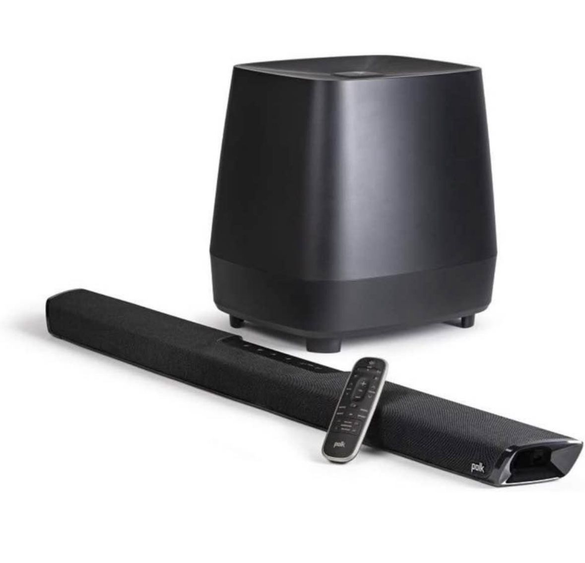 Polk Audio MagniFi 2 Sound Bar & Wireless Subwoofer (2020 Model) with 3D Audio & Built-in Chromecast - Universal 4K Compatibility - HDMI & Optical Cab