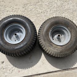 Pair Of Lawn Mower Wheels