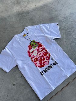 Bathing Ape Tee Camo ‘White/Pink’