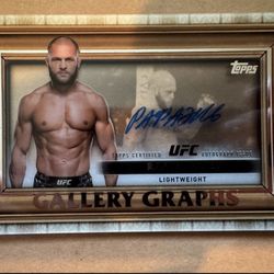 2024 Topps Knockout UFC #GYG-RFV Rafael Fiziev Gallery Graphs On Card Auto
