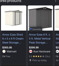 Arrow 6x5 shed never built $180!