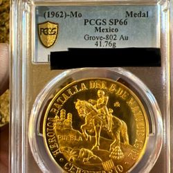 🇲🇽1962 Batalla  De 5 Mayo Gold Coin 