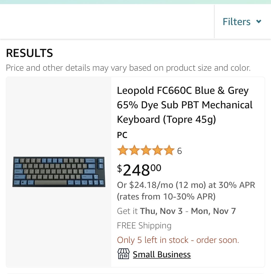 Leopold FC660C Topre Mechanical Keyboard