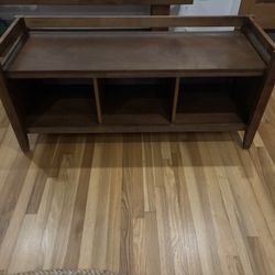 Potter barn bench with cubbies