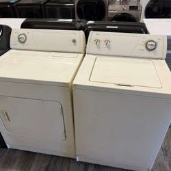 Whirlpool washer and dryer set electric with warranty