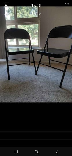 2/$25 folding chairs pick up on Willits Rd