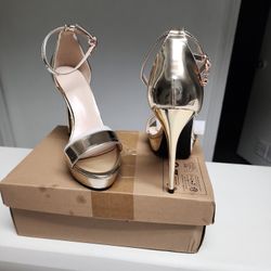 Higth  Heels  Size  #7 Gold Color