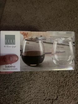 2 glass wine set