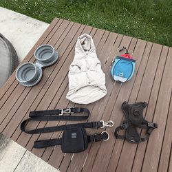 Premium Small Dog Bundle – Maxbone Leash Set + Harness, Jacket, Accessories
