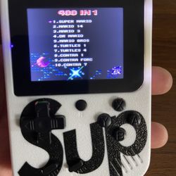 SUP Game Console Handheld System White Black 400 Built-in Games TV DC 5V