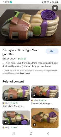 Disneyland Buzz Lightyear Gauntlet Drink Cup Holder Light 