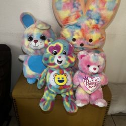 Multi Colored Stuffed Animals