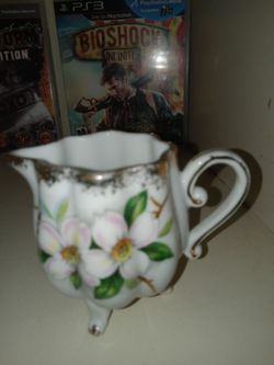 Floral Porcelain Creamer Pitcher