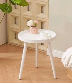 Bedside Table/Corner Table White