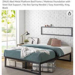 King Size Bed Metal Frame 