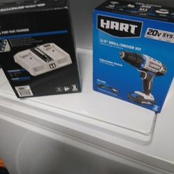 Drill /DRIVER KIT Plus DUAL PORT CHARGER  2 Items 