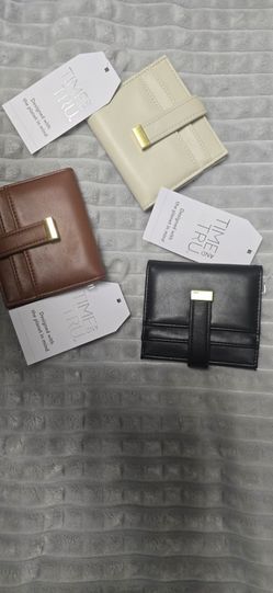 Time and Tru Faux Leather Bifold Card Case Wallets – $8 each