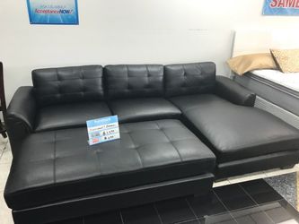 New Biscayne sectional sofa and ottoman set only $699. FREE SAME DAY DELIVERY. NO CREDIT CHECK FINANCING
