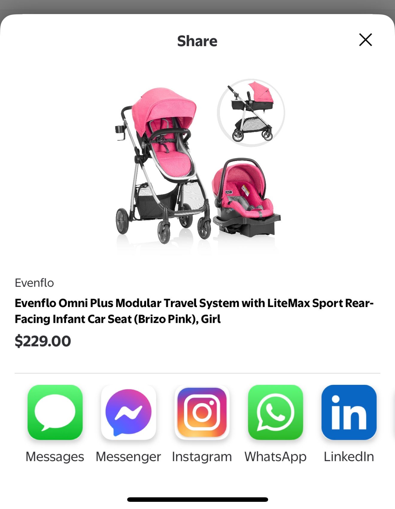 Evenflo Omni Plus Car Seat/ Stroller/bassinet  Combo 