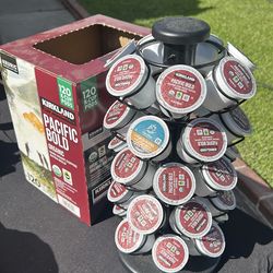 Keurig coffee pod holder complete with pods