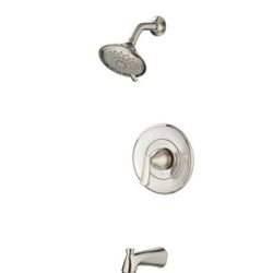 New Brushed nickel American Standard Chatfield Single-Handle 3-Spray Tub and Shower Faucet valve included! Missing Original Box
