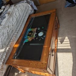 Antique Lexington Glass Display Table