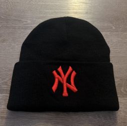 Red Yankees Beanie