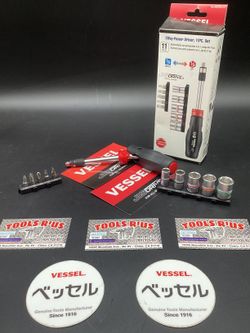 VESSEL 2 WAY POWER DRIVER, 11PC. SET**(FINANCIAMOS/WE FINANCE)**