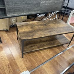 44”L Rustic Industrial Style Coffee Table 