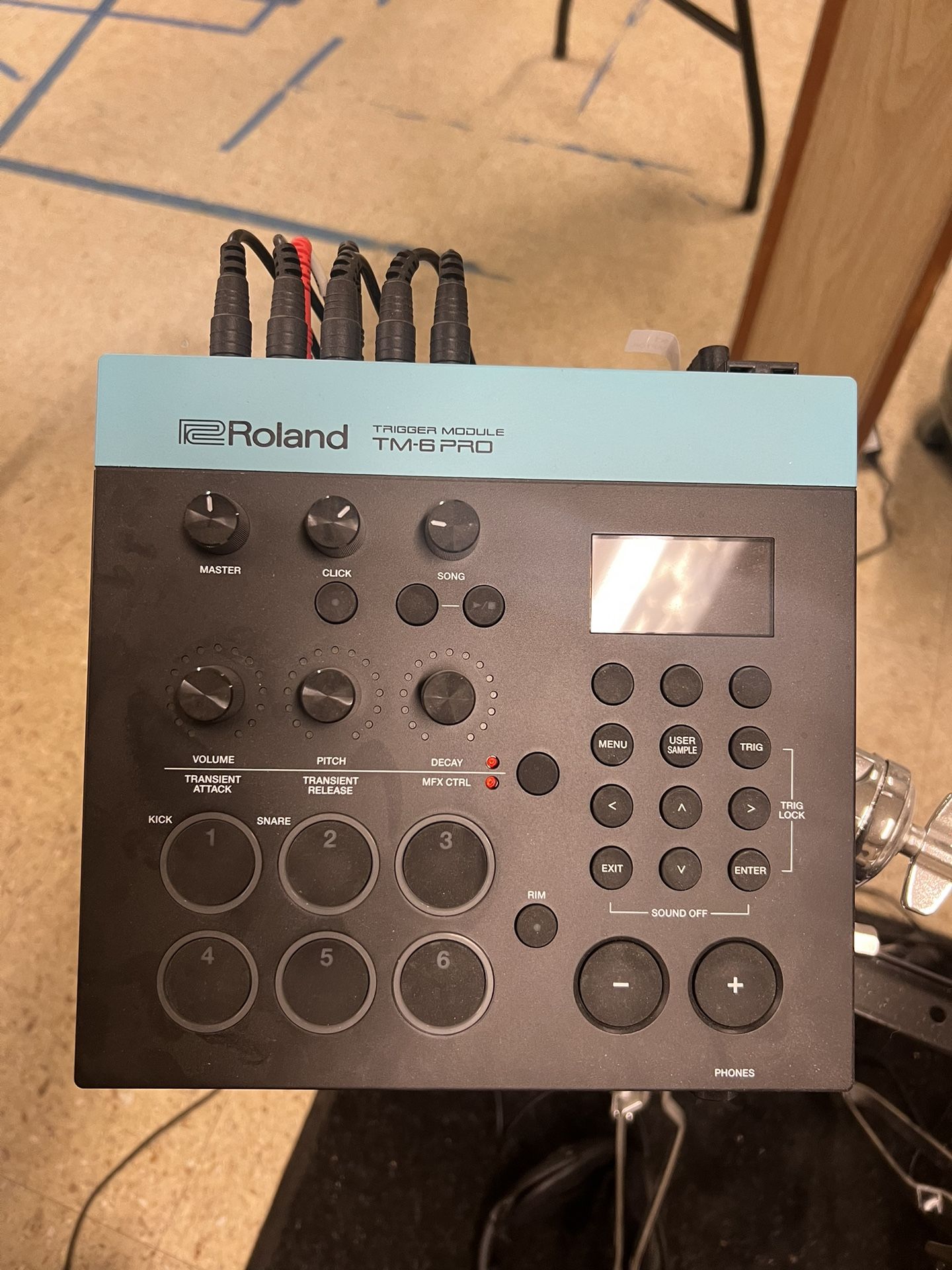 Roland TM-6  Drum Trigger Pro Module W/ 5 RT-30H Triggers and Amp
