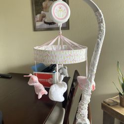 Girls Mobile For Crib. Rotates & Plays Music