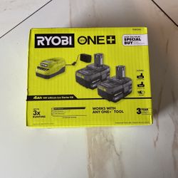 4 Ah Ryobi Lithium-ion Starter Kit