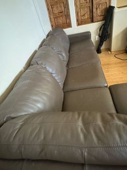 leather living room set