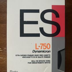 Sony ES L-750 Betamax Tape – NEW & Sealed – Vintage Collectible