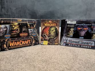 Blizzard PC Big Box Collection - WoW Original + Warcraft III + StarCraft Battle Chests