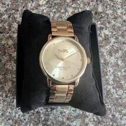 Coach Watch Gold
