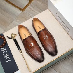Dior CD Men’s Leather Shoes With Box 2026 New 