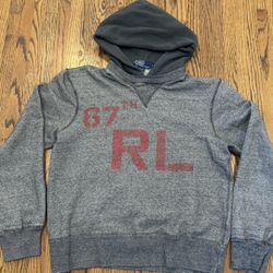 Polo Ralph Lauren Vintage RL 67 Military University Men’s XL Hood Hoodie Sweatshirt