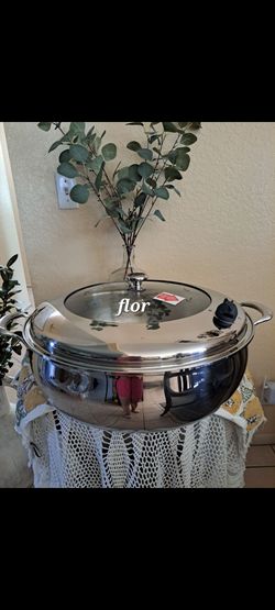 CACEROLA DE 22 QT DE ACERO INOXIDABLE 5-PLY VIDA SANA PRINCESS HOUSE ⚘️🌷