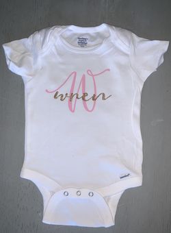 Personalize baby onesie