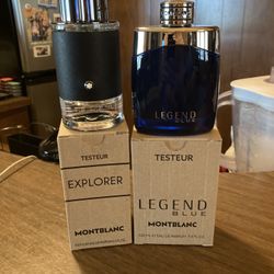 Mont Blanc Explorer & Mont Blanc Legend Blue Eau De Parfum Men's Colognes