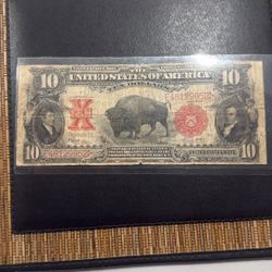 1901 $10 Bison United States Note 