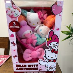 Hello Kitty and Friends - 12-inch Plush Valentine's Bouquet - 9 Plush Included