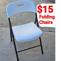 Brand New Folding Chairs Light Weight, Stackable, Compact, 350lb Limit, For Parties, Events, Everyday Use